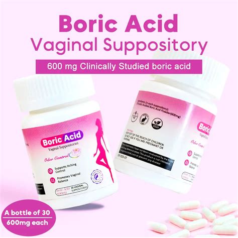 how long after boric acid suppositories can you have intercourse
